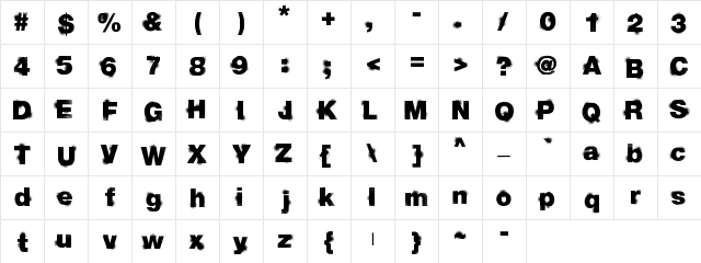 sprayvetica Regular Character Map sprayvetica Regular Character Map