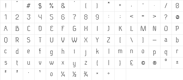Neu Eichmass 100 g Character Map Neu Eichmass 100 g Character Map