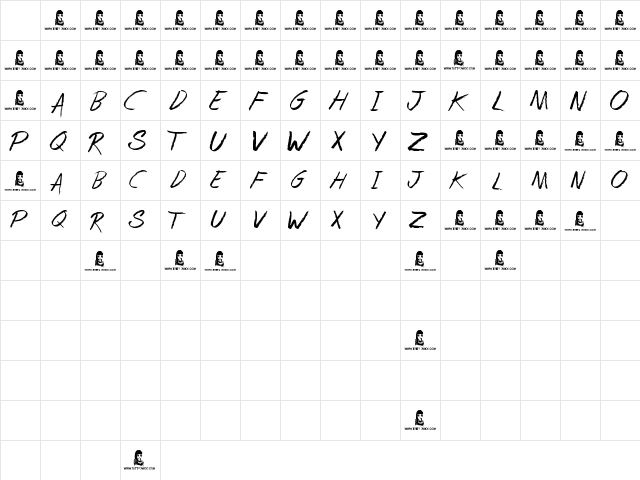 Spring Cleaning Regular Character Map