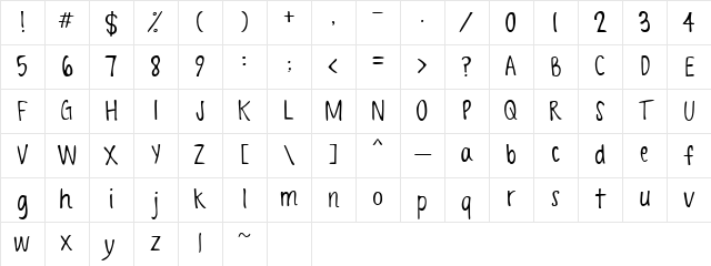 Spring Script Spring Script Character Map