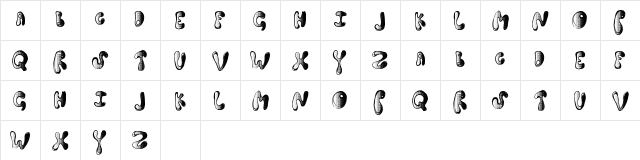 SpringDance Regular Character Map