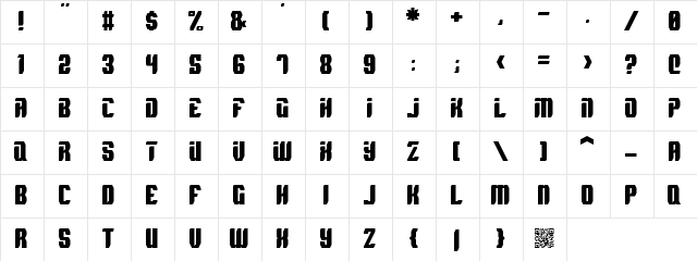 Spyh Regular Character Map Spyh Regular Character Map