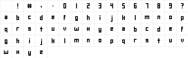 square deal Regular Character Map square deal Regular Character Map