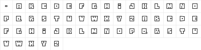Square Flo Regular Character Map