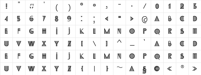 SS_Adec2.0_initials initials Character Map