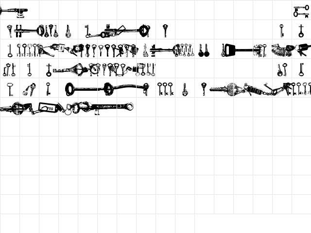 Avain Regular Character Map
