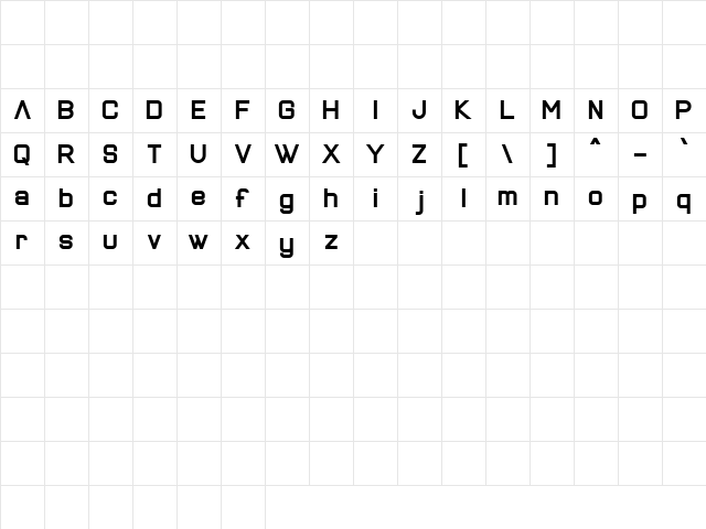 New Alenia Black Character Map