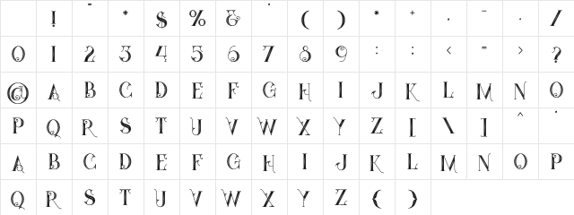 Star Black Inline Black Inline Character Map Star Black Inline Black Inline Character Map