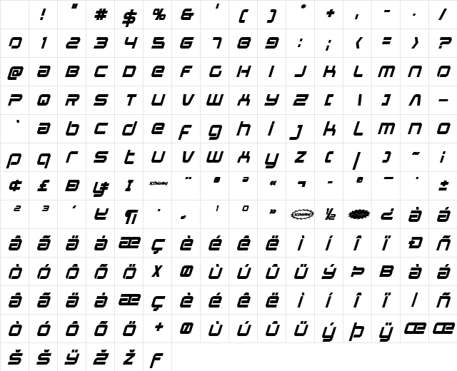 Star Eagle Bold Italic Bold Italic Character Map Star Eagle Bold Italic Bold Italic Character Map