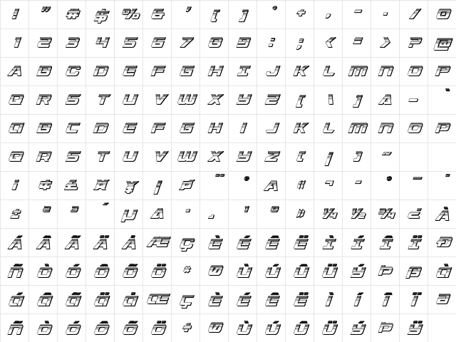 Starduster Platinum Italic Italic Character Map Starduster Platinum Italic Italic Character Map