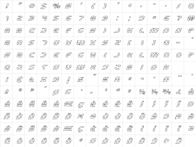 Starfighter Outline Italic Outline Italic Character Map Starfighter Outline Italic Outline Italic Character Map