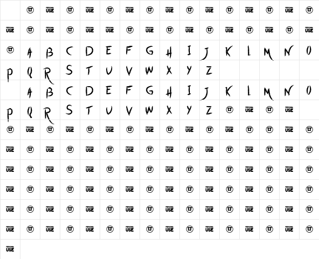 Start with Today Regular Character Map