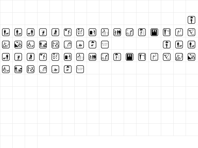 Stickerman bad times Regular Character Map