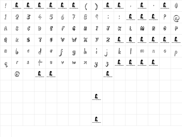 Taking Notice Regular Character Map