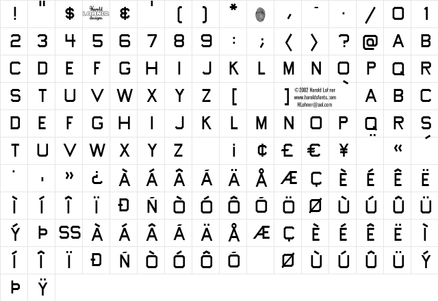 Tapeworm Regular Character Map Tapeworm Regular Character Map
