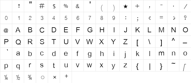 TAU_Elango_Cheran Regular Character Map