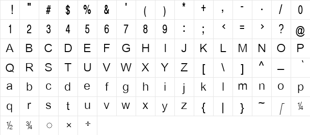 TAU_Elango_Mullai Regular Character Map TAU_Elango_Mullai Regular Character Map