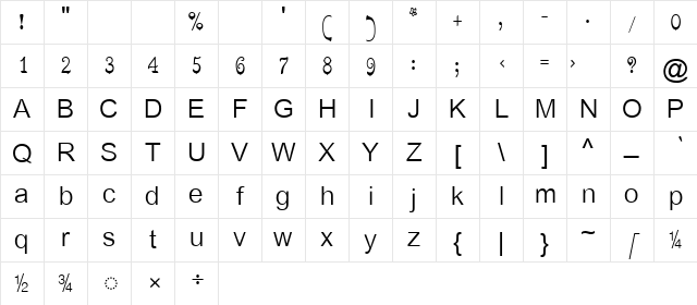 TAU_Elango_Thilllana Regular Character Map