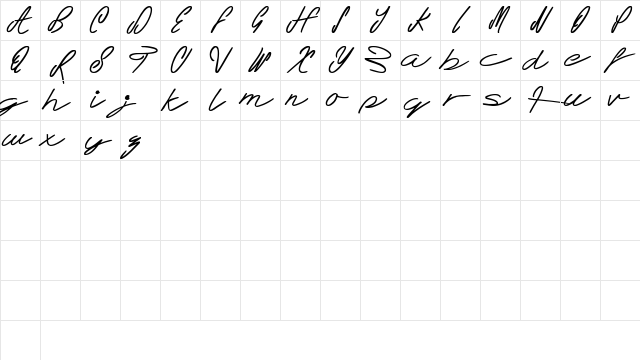 Teddy Bear Regular Character Map Teddy Bear Regular Character Map