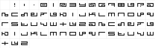 Tegma Regular Character Map Tegma Regular Character Map