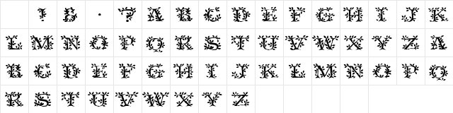 Tenderleaf Regular Character Map