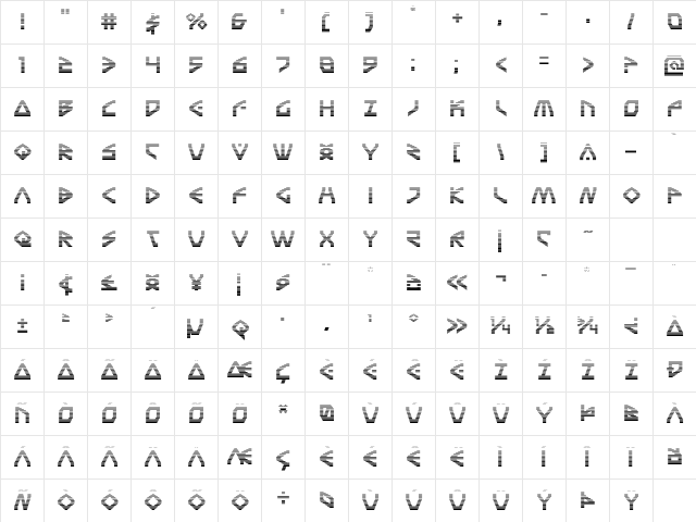 Terra Firma Gradient Regular Character Map
