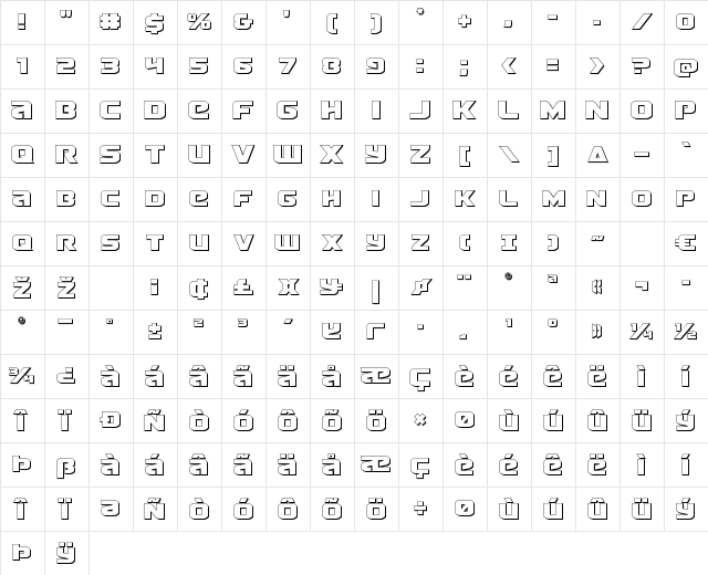 Terran 3D Regular Character Map