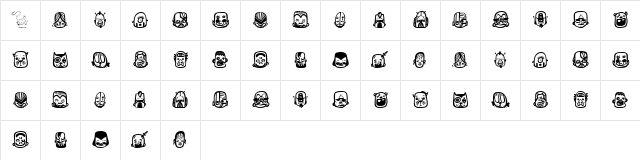 teub￿ot Regular Character Map