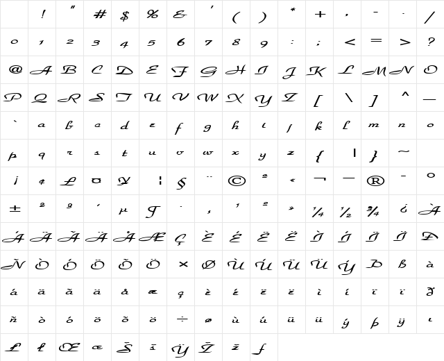 TextureCover54 Bold Character Map TextureCover54 Bold Character Map