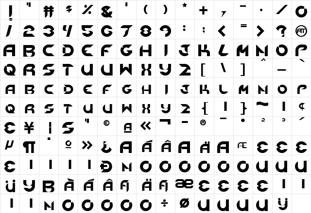 NewDigital Original Character Map