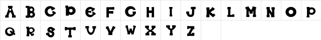 The Alphabet Regular Character Map