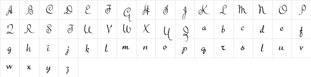 The Beat Goes On Regular Character Map