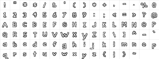 the beautiful ones Regular Character Map
