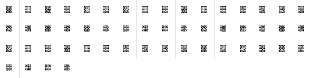 THE ILLUSION OF THE JESTER Regular Character Map