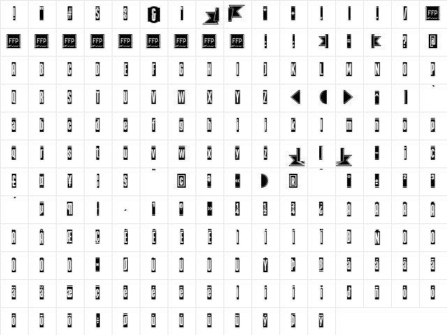 The Black Box FFP Character Map