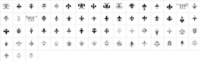 TheFrench Regular Character Map TheFrench Regular Character Map