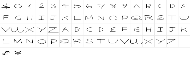 ThinkPlan Regular Character Map ThinkPlan Regular Character Map