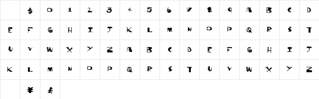 ThriftStore Regular Character Map ThriftStore Regular Character Map