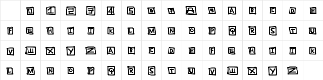 TightBox Regular Character Map TightBox Regular Character Map