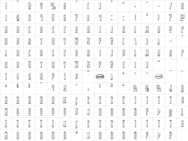 Timberwolf 3D Regular Character Map