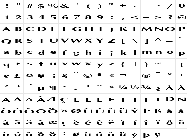 TorchHandler56 Regular Character Map