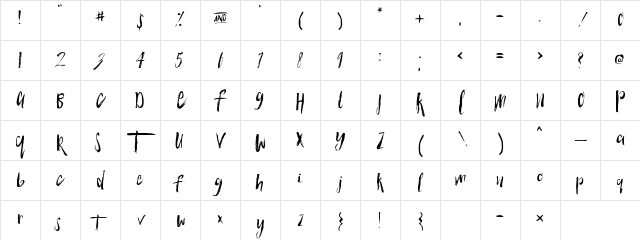 TORQUAY HOTEL Regular Character Map