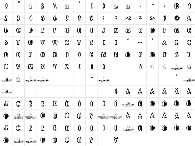 Torremolinos Regular Character Map