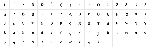 TotalFreak Regular Character Map