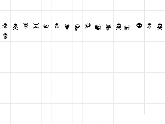 TotenKopf Regular Character Map TotenKopf Regular Character Map