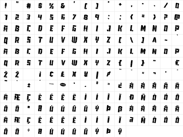 Tower Ruins Rotated 2 Regular Character Map