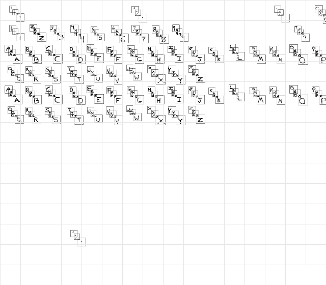 NewSymbolFont3 Regular Character Map NewSymbolFont3 Regular Character Map