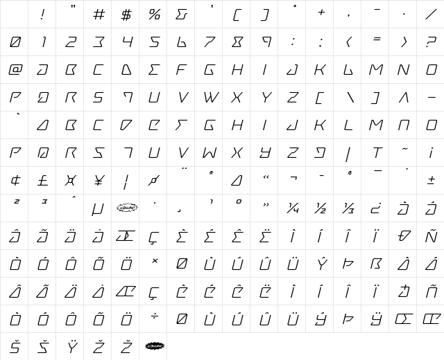 Tracer Expanded Italic Expanded Italic Character Map Tracer Expanded Italic Expanded Italic Character Map
