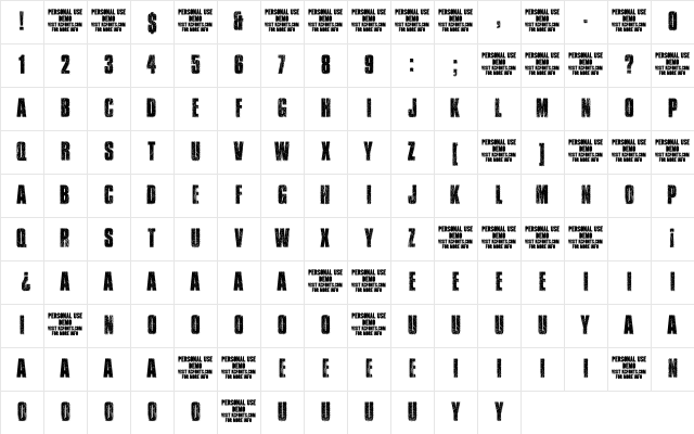 Transit Display Regular Character Map Transit Display Regular Character Map