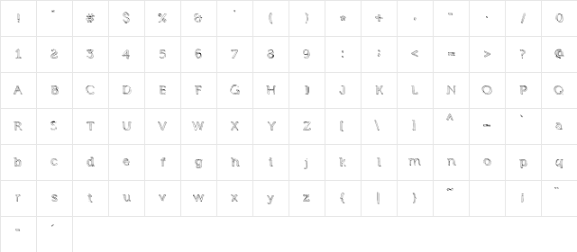 TreasureHunt Regular Character Map